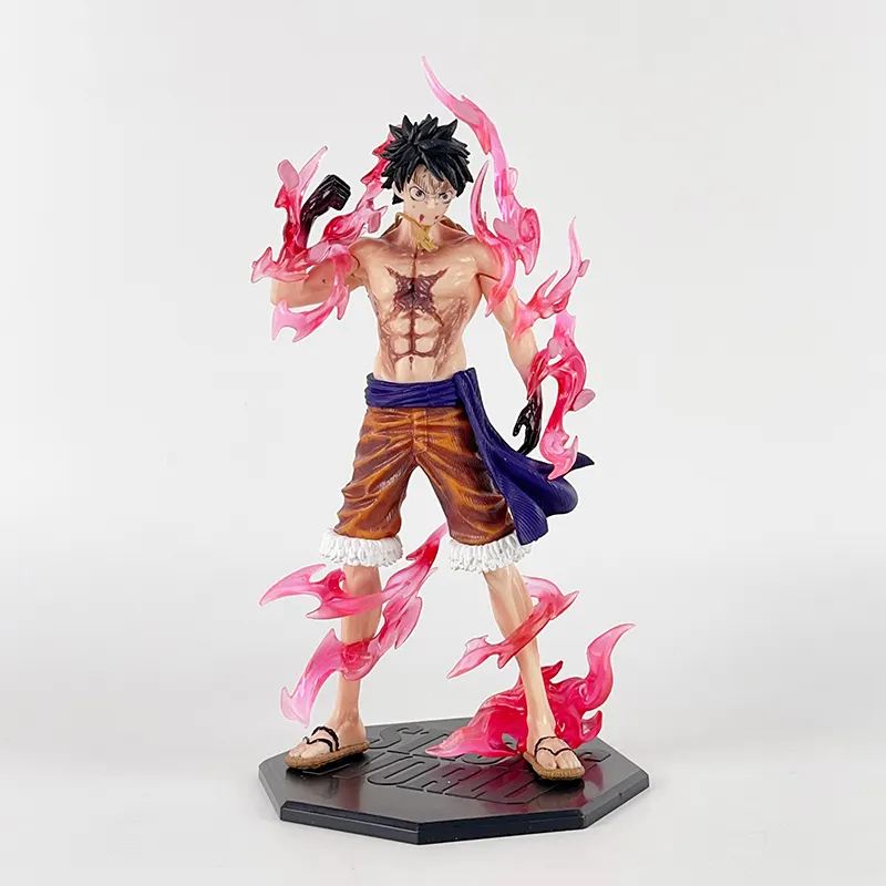 BJ Anime One Pieced Gear 2 Luffy Action Figure Jouets Anime Figure Manga Figurine GK Statue PVC Collection Modèle Cadeau pour Enfants
