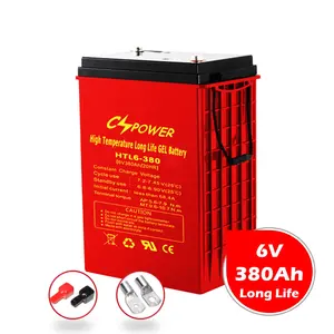 Cspower 6V 380ah gel có thể sạc lại pin để sử dụng nhà lưu trữ Trung Quốc nhà sản xuất re: cuộn HTL6-380 zyl