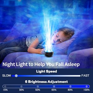 Colorful Ocean Wave Projector Light Indoor Sensory <b>Table</b> Night Light Plastic Christmas Ceiling Projector <b>Lamp</b> for Rooms - Product Image 4