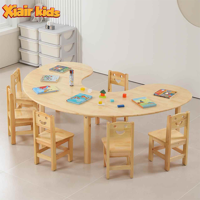 Montessori Solid Wood Table and Chairs