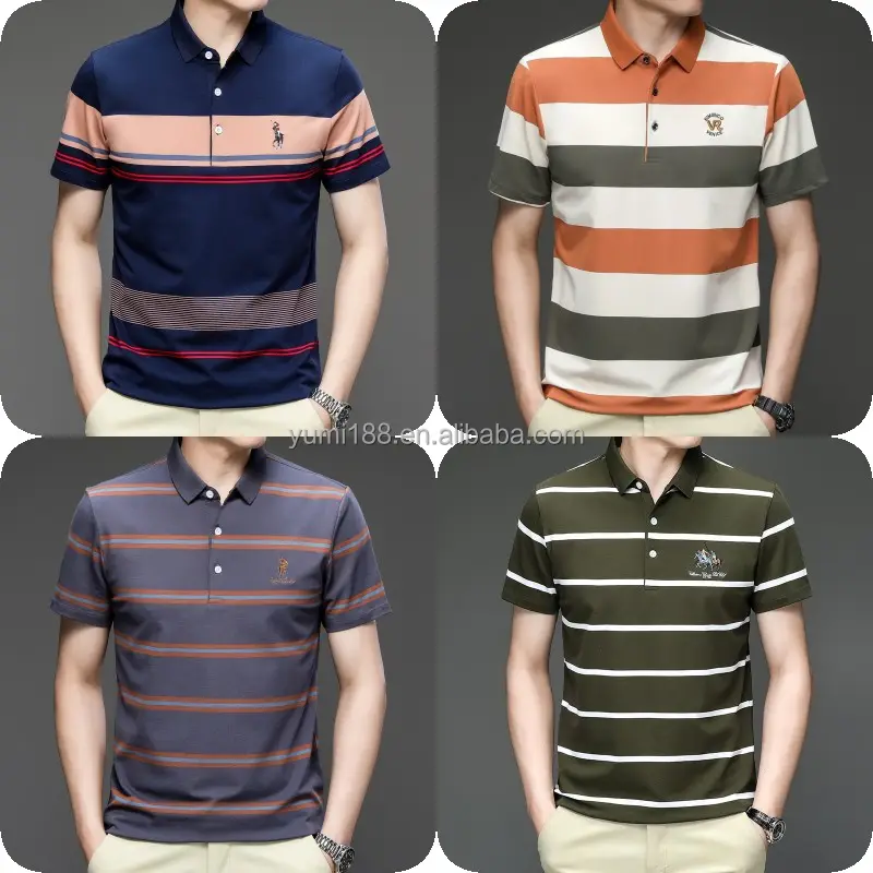 Wholesale Summer New T Men's Polo Shirts Golf Polo Shirts Men's Business Casual Short Sleeves