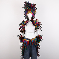 Conjunto de Disfraz de Plumas de Samba para Carnaval Brasileño, para Hombres y Mujeres - Ropa para Fiestas de Baile y Celebraciones