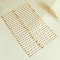 Bracelet Tennis en Acier Inoxydable Plaqué Or 18K avec Mini Initiale en Zircon, Bracelets Alphabet Délicats pour Femmes, Cadeau Bijoux