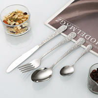 Ensemble de couverts de restaurant en acier inoxydable, finition miroir, pour la décoration de mariage, logo personnalisé, réutilisable, passe au lave-vaisselle