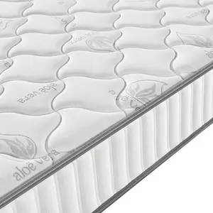 12 pouces simple double taille cool soie coton étiquette conception ronde mousse printemps oreiller orthopédique mémoire de forme matelas en mousse