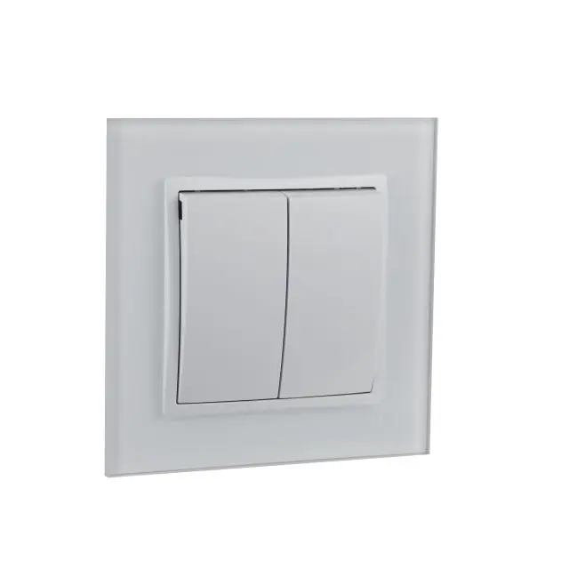 1 Gang EU Glass Switch With Light For Home And Hotel