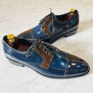 Nuevos Zapatos de Vestir de Cuero para Hombre, Estilo Casual de Negocios, Punta en Pico, Impermeables, Otoñales, de Cuero Liso, con Combinación de Colores de Alta Gama - Product Image 5