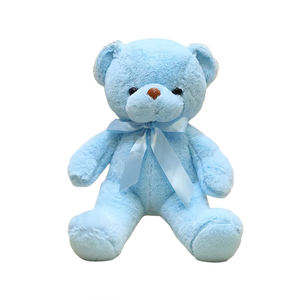 热销定制小情人节熊礼品柔软可爱七彩填充泰迪熊毛绒玩具 - Product Image 1