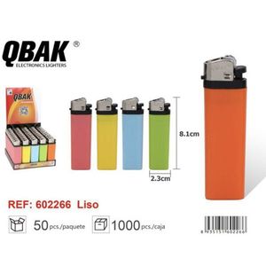 Encendedor Electrónico Qbak de 8.1cm, Colores Pastel Lisos, Venta al Por Mayor - Product Image 1