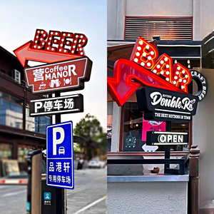 שלט ניאון לד מותאם אישית עם לוגו לעסקים, שלט פרסום אקרילי עמיד למים, תאורת ניאון לחנויות, מיתוג חיצוני - Product Image 5