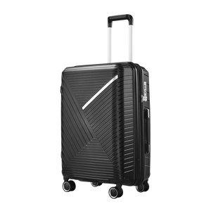 סט מזוודות PP בגדלים 14, 20, 24 ו-28 אינץ', מזוודות טרולי עמידות עם גלגלים, מושלם לנסיעות עסקים וטיולים. - Product Image 4