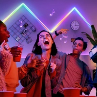 Luz de Pared Inteligente RGB, Multicolor, con Sincronización Musical, Luz Ambiental LED para Juegos, Baile, Escenario, Dormitorio, Fondo