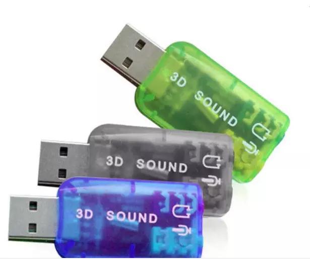 WINTEK CE Certified 5.1 Channels Mini USB2.0 Interface Sound Adapter Card with SPK/MIC Connectors