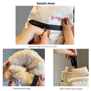 <span class=keywords><strong>Guanti</strong></span> da sci caldi foderati in pile da uomo ispessiti invernali <span class=keywords><strong>guanti</strong></span> da ciclismo all'aperto <span class=keywords><strong>per</strong></span> giocare a <span class=keywords><strong>neve</strong></span> bici elettrica con cerniera Touchscreen - Product Image 5