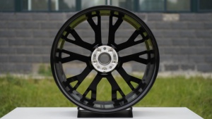 Nouvelles jantes en alliage forgé haute performance 18-22 pouces 30 mm pour voitures de sport et <span class=keywords><strong>SUV</strong></span>, ajustement personnalisé, configuration décalée, finition noir brillant - Product Image 5