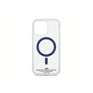 เคสโทรศัพท์แม่เหล็ก DAM สำหรับไอโฟน 13 โปรแม็กซ์แบบใสพร้อมวงแหวนสี - Product Image 1