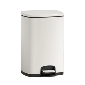 Rectangular Pedal Trash Can 12L Above For Living Room Bathroom Kitchen Indoor Use - Product Image 4