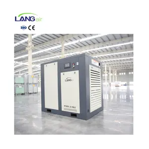 LANGAIR compresseurs fabricants 75kw 100hp 8bar PMVSD compresseur d'air compresseur d'air à vis pour le traitement du verre