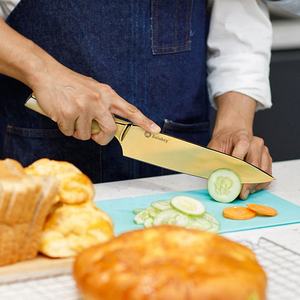 الأفضل مبيعاً طقم سكاكين مطبخ من نوع كينج 6 طلاء ذهب وردي ياباني من الفولاذ الوردي - Product Image 5