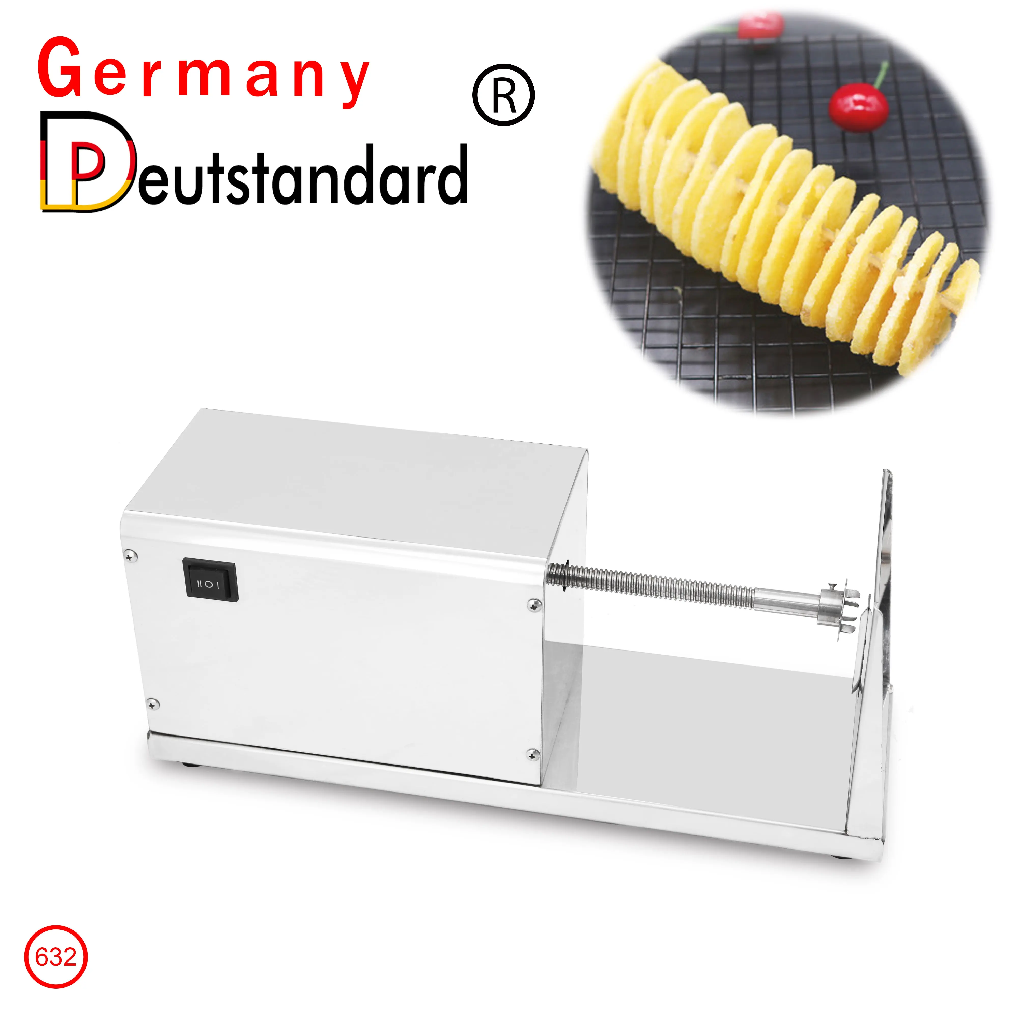 Kommerzielle Maschine Kartoffel spiral Kartoffel schneider legt Kartoffel chips Slicer