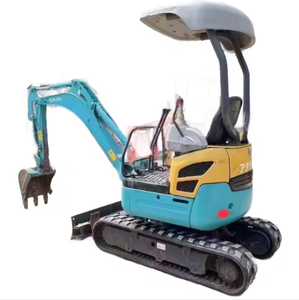 Mini-excavatrice sur chenilles U-15 de marque supérieure, poids opérationnel 1,5-5 tonnes, livraison gratuite, équipée de moteur, pompe, boîte de vitesses, PLC et godet - Product Image 1