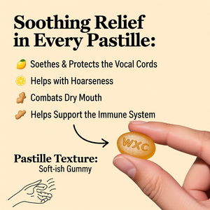 Sugarfree Nouvelle saveur Gingembre Citron Pastilles Remède pour soulager la bouche sèche Apaisant la gorge et la voix saine - Product Image 2
