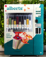 Nieuwe ontwerp groothandel op maat gemaakte ijsautomaten zoete geautomatiseerde natuurlijke verse fruit smoothie automaten