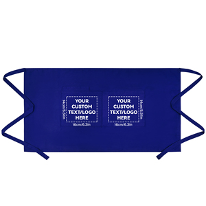 Tablier de cuisine personnalisé avec votre logo, pour la cuisine, le restaurant, la maison, le jardin, en coton imprimé sur mesure avec poches pour hommes et femmes - Product Image 3