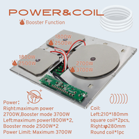 Nouvelle technologie Plaques à induction invisibles avec triple brûleur 6300W Contrôle tactile Plaques à induction