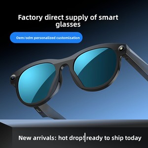 M88 Cross-border New AI Q Photo Recording 200W HD <b>Camera</b> Black Technology for Call Touch Control Wired Smart Glasses M88 - Product Image 2