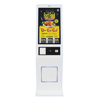 Support de sol à écran tactile HD de 32 pouces et kiosque mural de prix de machine en libre-service paiement imprimante scanner caméra personnalisable