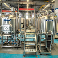 Système de brassage automatique 4bbl 500L fermenteur de bière pour les usines de fabrication d'hôtels Brew Pub 20000L 10000L 5000L 200L 50L