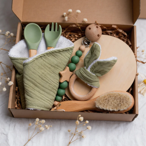 Coffret cadeau pour bébé fille ou garçon, cadeau parfait pour nouveau-né, cadeau personnalisé pour baby shower, cadeau d'anniversaire unique - Product Image 2