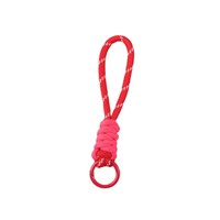 Porte-clés créatif et durable en nylon écologique, imprimé en typographie, avec nœud coloré, pour clés de voiture, sangle de téléphone, sac de téléphone portable