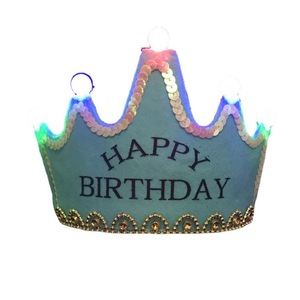 Chapeau de fête lumineux LED pour déguisement d'anniversaire, modèle couronne de roi/princesse pour enfants - Product Image 5