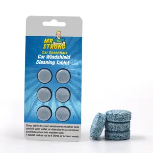 Today New Trend Car Windshield Wiper Fluid Tablets Eco Formulated No Toxic Car Glass Protect