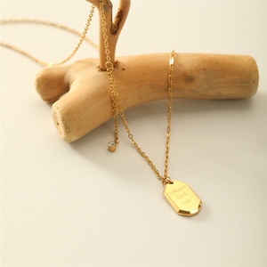 Vendita Diretta dalla Fabbrica Collana Girocollo in Acciaio Inox Placcato Oro 18K con Catena Ovale e Diverse <span class=keywords><strong>Lingue</strong></span> dell'Amore per Ragazze - Product Image 6