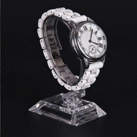 Vente en gros présentoir de montre moderne en acrylique support de support en C transparent pour accessoires de bracelet et exposition de support de stockage