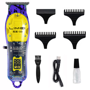 Cortadora de pelo eléctrica Limei M9 con pantalla LED, carga USB para hombres y mascotas, motor sin escobillas de 7000-9000 rpm - Product Image 2