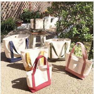 High Quality Summer New Fashion <b>Large</b> Capacity Cotton Shopping Bag Ladies Canvas Beach Handbag with Custom Logo - Product Image 5