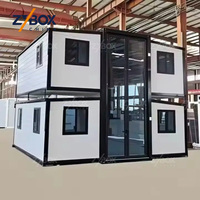 ZYBOX Maison Modulaire Préfabriquée Empilable 20ft 40ft, Maison Conteneur Extensible de Luxe avec Toilettes, pour le Marché des Bureaux et Cabines aux États-Unis, en Australie et au Canada