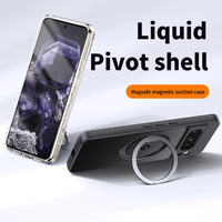 Coque de téléphone en TPU anti-traces de doigts et givrée pour Google Pixel 9/8/7 Pro, étui magnétique transparent antichoc pour usage professionnel