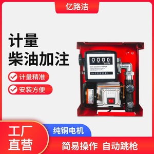 เครื่องจ่ายน้ำมัน Yilujie 12V 24V 220V ปั๊มไฟฟ้า 5-30 ลิตร อัตราการไหล 20 มม. ช่องจ่ายน้ำมันดีเซลและเบนซิน - Product Image 2