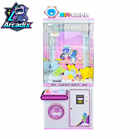 Machine à griffes à monnayeur pour poupées et peluches, jeu d'arcade d'intérieur pour centre commercial, vente en gros