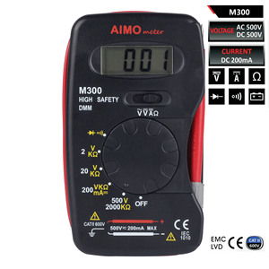 Multimètre numérique Aimo Meter M300 200mA courant continu pour usage domestique - Product Image 5