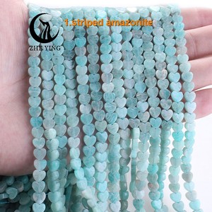 Zhe Ying 6m perles de <span class=keywords><strong>pierre</strong></span> en forme de coeur en gros <span class=keywords><strong>pierre</strong></span> gemme naturelle coeur plat perle <span class=keywords><strong>pierre</strong></span> pour la fabrication de bijoux à bricoler soi-même - Product Image 2