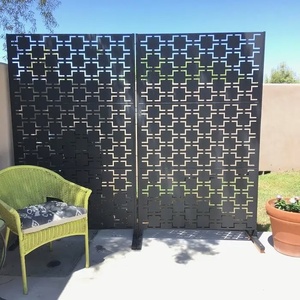 Panneaux décoratifs extérieurs modernes découpés au laser sur mesure, écrans d'intimité en métal, cloisons de jardin en acier Corten, écrans de patio - Product Image 5