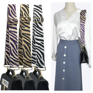 Meetee B-S259 5cm có thể điều chỉnh mở rộng Ba lô ruy băng Phụ Kiện Màu sọc dài Túi xách dây đeo vai - Product Image 1