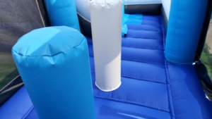 Château gonflable de qualité commerciale certifié EN14960, en PVC bleu <span class=keywords><strong>royal</strong></span> de 0,55 mm, avec toboggan combiné, pour location de fêtes - Product Image 2
