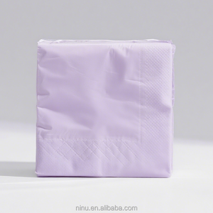 2 oder 3-lagige weiße Papiers ervietten mit Logo Dinner Cocktail papier Servietten gewebe für Party - Product Image 6